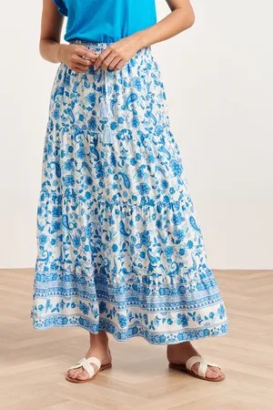 Smashed Lemon 24315 prachtige bloemen paisley maxi rok |