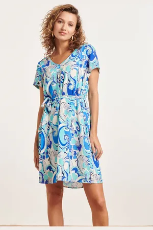 Smashed Lemon 24312 helder retro zomerjurkje |