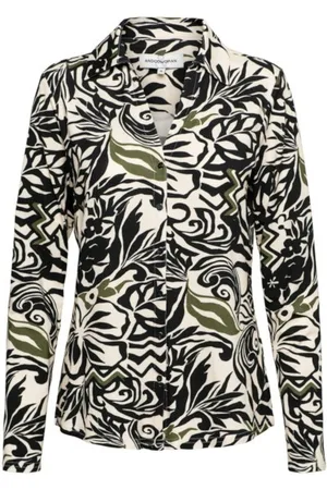 &Co Woman Blouse vayen leaf black multi