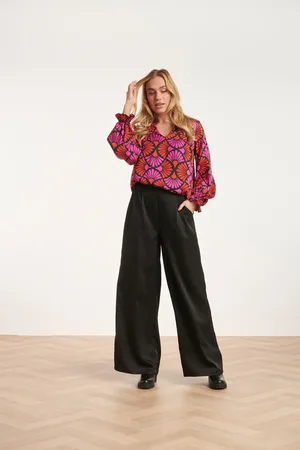 Smashed Lemon 24592 wijde satijnen e broek |