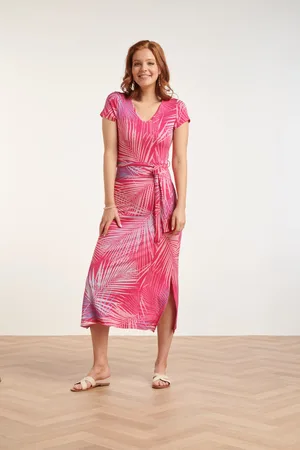 Smashed Lemon 24440 stretchy maxi zomerjurk |