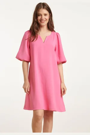 Smashed Lemon 25152 balloon sleeve kort jurk |