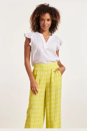 Smashed Lemon 24359 dames korte ruffle mouw te top |