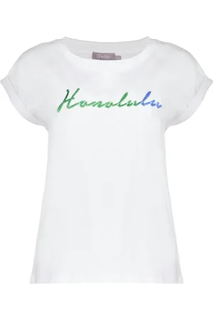 Geisha T-shirt honolulu 52397-41 10 off-white/grey