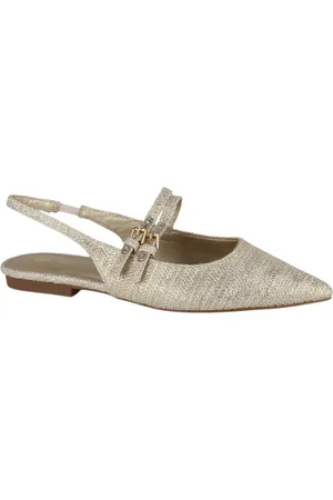 La Strada 2401666-4343 gold dames instappers gekleed