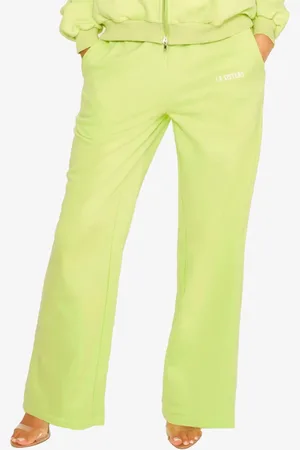 LA sisters Dames joggingbroek essential straight leg pistache