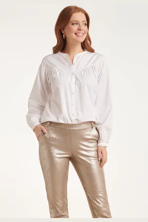 Smashed Lemon 24580 puffy sleeve blouse |