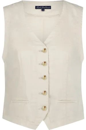 Red Button Gilet pearl