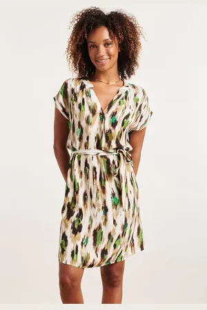 Smashed Lemon 24364 dames te jurk met dieren print |
