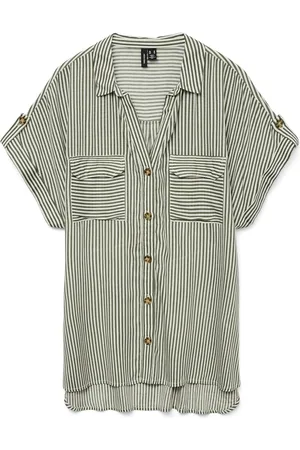 VERO MODA Vmbumpy ss shirt wvn ga noos 10310139 laurel wreath