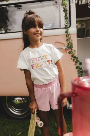 LOOXS Revolution T-shirt soft white voor meisjes in de kleur