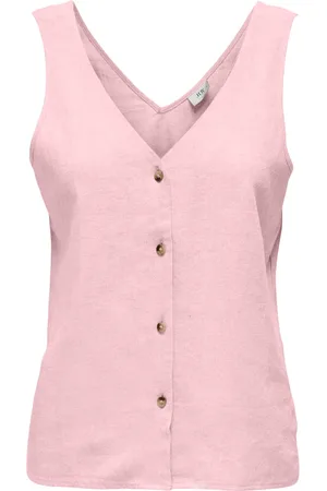 JACQUELINE DE YONG Say s/l linen v-neck top