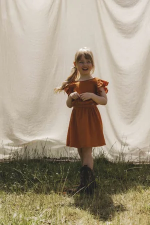 LOOXS Revolution Zomerse katoenen zomerjurk voor meisjes in de kleur