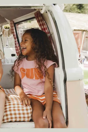 LOOXS Revolution T-shirt sun slubjersey pink voor meisjes in de kleur