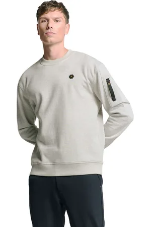 No Excess Sweater crewneck melange chalk