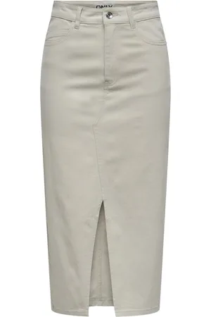 ONLY Onllola hw long slit skirt cc pnt beige