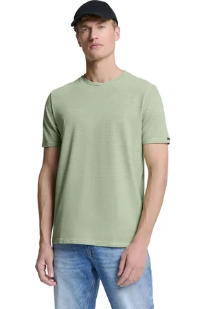 No Excess T-shirt crewneck stripes mint
