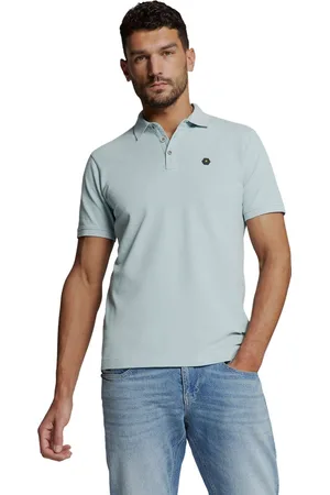 No Excess Polo pique garment dyed ice