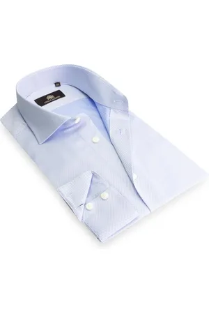 Circle of Gentlemen Novan jacquard geweven shirt 100% co