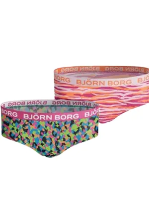 Björn Borg Meisjes hipster 2-pack – zacht katoen – veelkleurig design