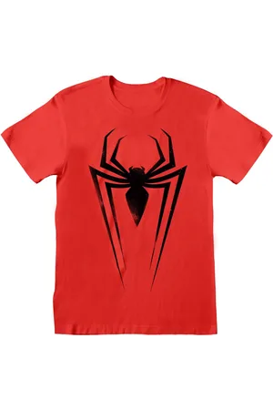 Marvel Unisex volwassen spider-man symbolen t-shirt