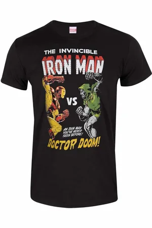 Marvel Unisex volwassen iron man vs doom t-shirt