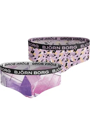 Björn Borg Meisjes hipster 2-pack – zacht katoen – & grafische prints