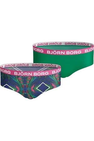Björn Borg Meisjes hipster 2-pack – zacht katoen – & tropische print