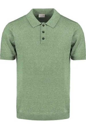 No Excess Pullover short sleeve polo melange green