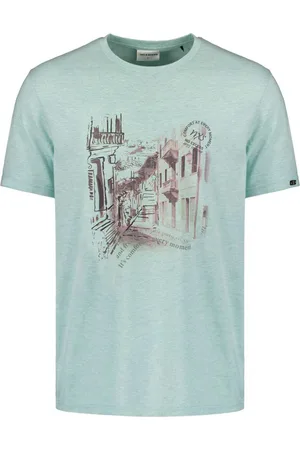 No Excess T-shirt crewneck melange chest prin ice
