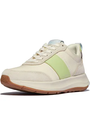 FitFlop F-mode flow sneaker nylon & suede mix