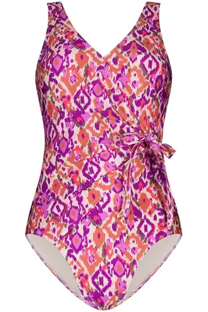Ten Cate Swimsuit v-neck padded badpak dames multicolour-roze