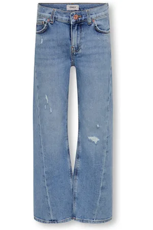 ONLY Zomer jeans broek meisjes , wide leg fit kogasta