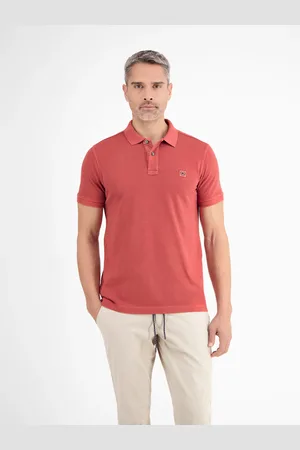 Lerros Heren polo 2543237 331 earth red