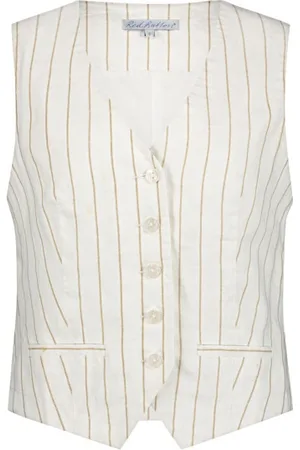 Red Button Gilet srb4514 waistcoat dark sand