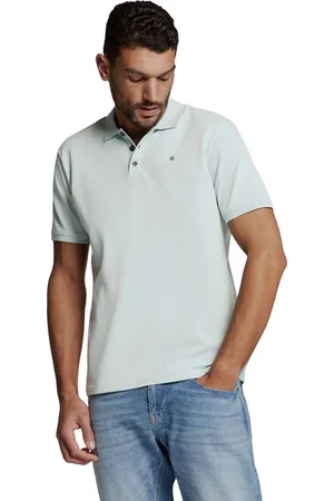 No Excess Polo pique solid stretch ice