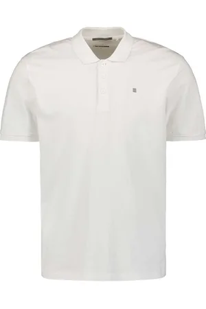 No Excess Polo pique solid stretch white