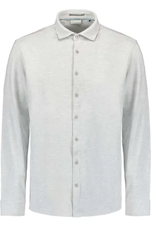 No Excess Shirt jersey melange stretch chalk