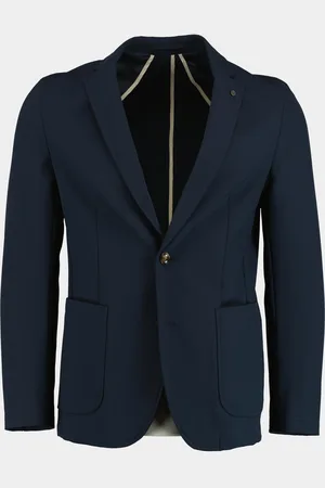 Bos Bright Blue Colbert lind unlined jacket drop 8 251038li10bo/290 navy