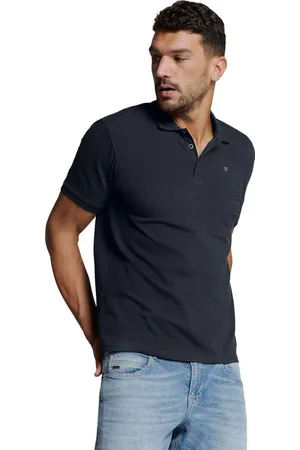 No Excess Polo pique solid stretch night