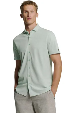 No Excess Shirt short sleeve jersey melange s mint