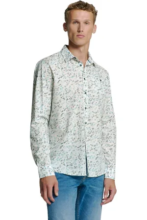 No Excess Shirt stretch allover printed ice