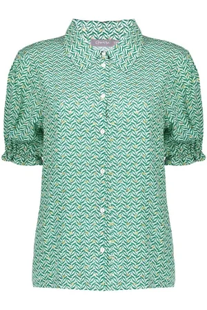 Geisha Blouse 53455-20 530 green/gold