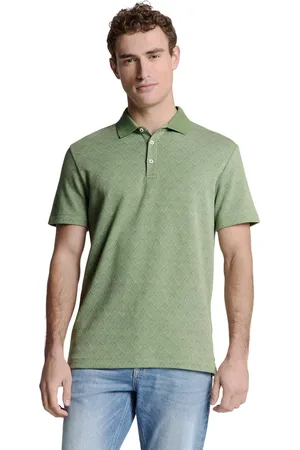 No Excess Polo 2 coloured jacquard green