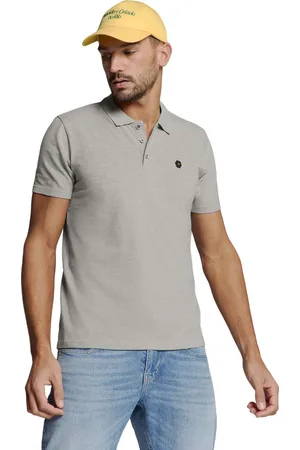 No Excess Polo melange grey melange