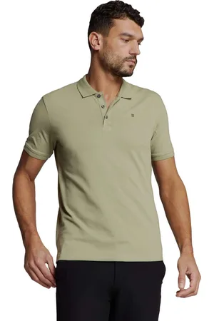 No Excess Polo pique solid stretch light army