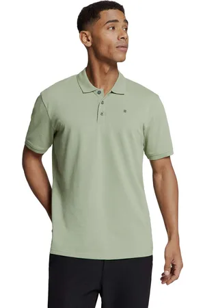 No Excess Polo pique solid stretch green