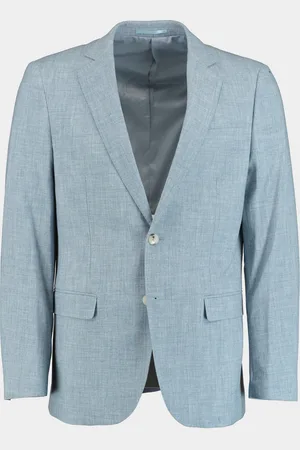 Bos Bright Blue Kostuum linnen look 3-delig sb2-block 8 nyg-h65843/l.