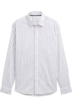 TOM TAILOR Striped slub oxford shirt