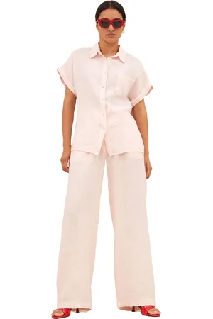 BY-BAR Rose linen blouse cipria pink